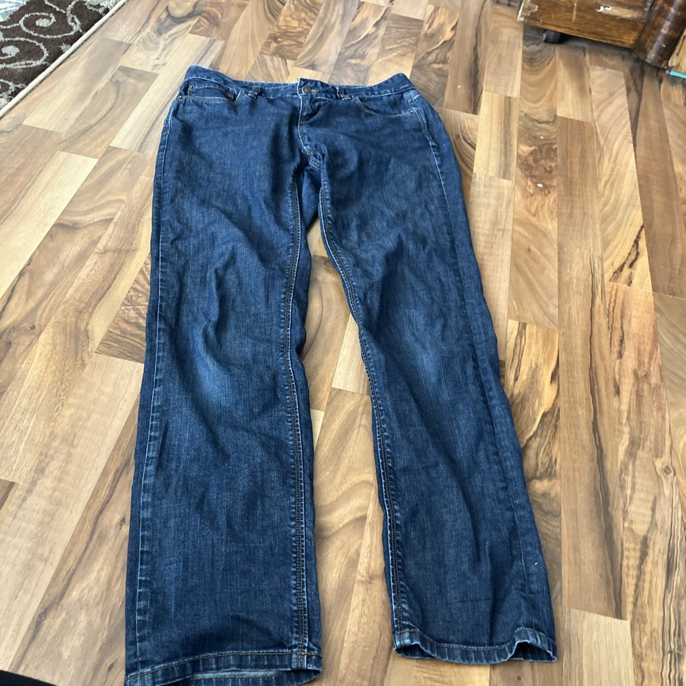 Ann Taylor LOFT Curvy Straight Size 27 4 Dark Wash Denim Jeans Classic Old money